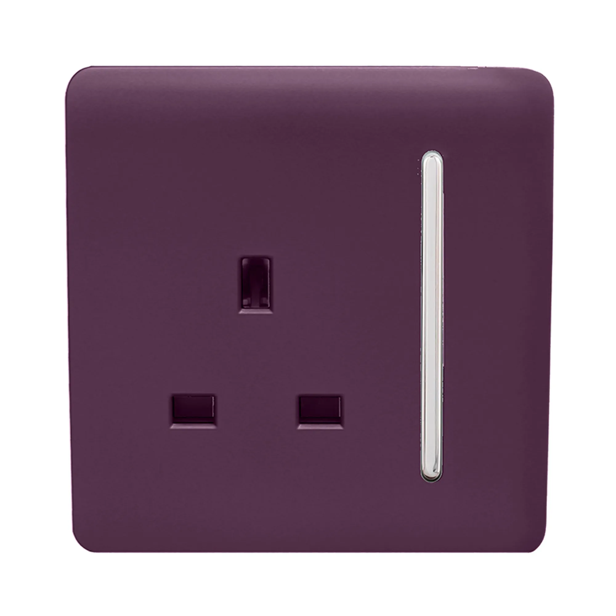 ART-SKT13PL  1 Gang 13Amp Switched Single Socket Plum